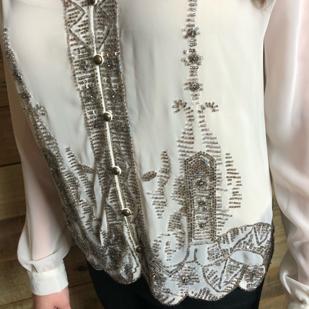 Anthropology/Tracy Reese, swingy beaded top, NWT - Picture 5 of 13